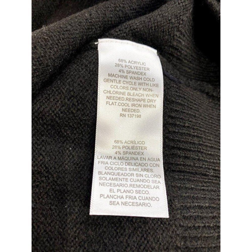 Danielle Bernstein Black Crewneck Cropped Sweater Sz 2X NEW - Picture 4 of 6